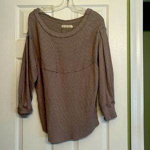 Free People oversized long sleeved shirt